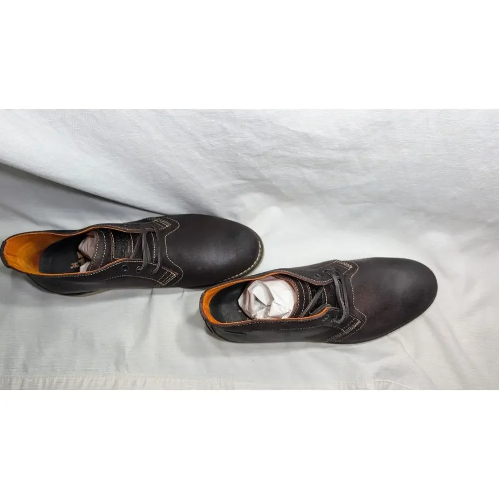 Wolverine Mens Julian‎ Plain Chukka Boot 7M Dark Brown Lace Up Performance Shoes